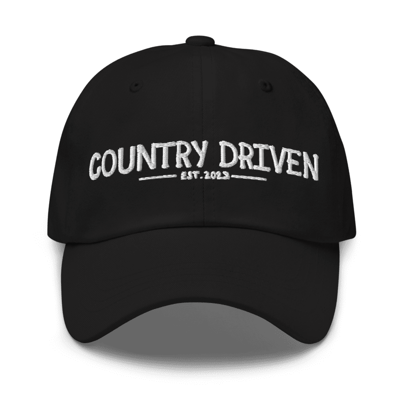 Country Driven Dad Hat - Black