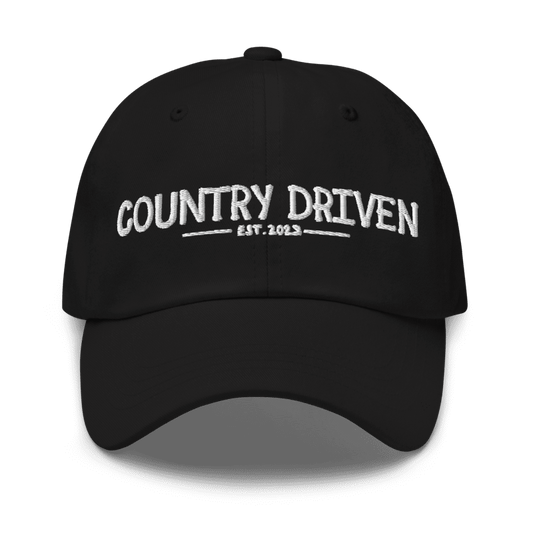 Country Driven Dad Hat - Black