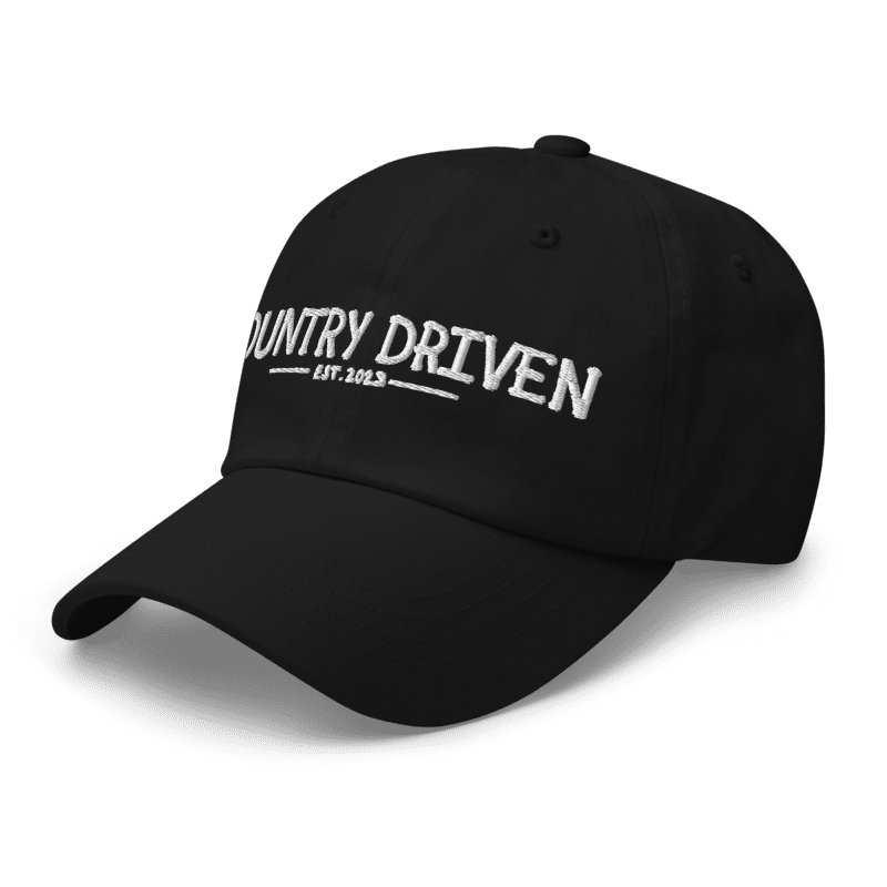 Country Driven Dad Hat - Black