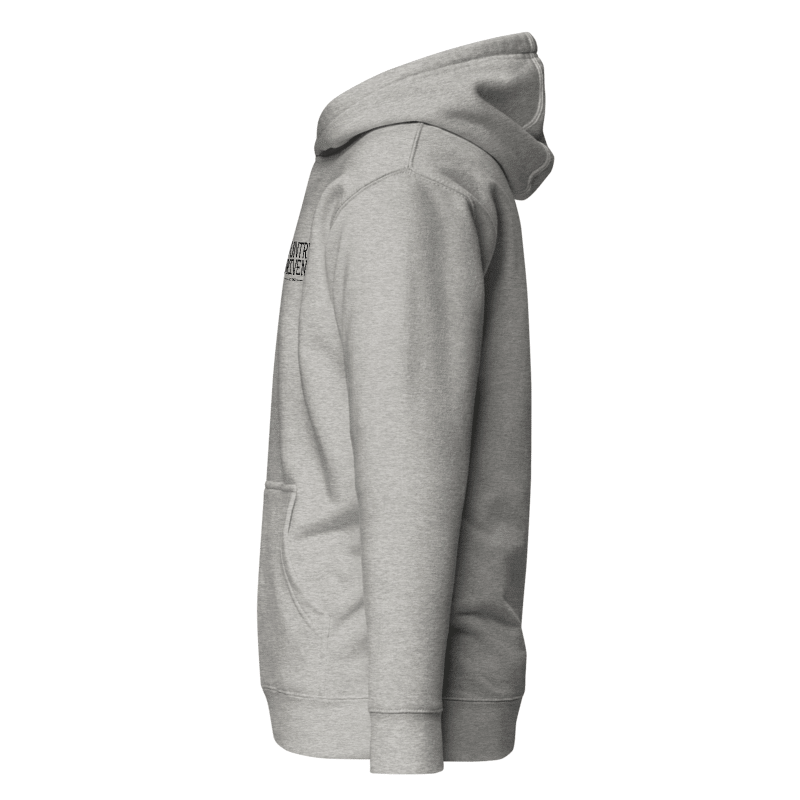 Stacked Logo Hoodie - Grey