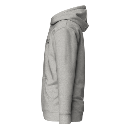 Stacked Logo Hoodie - Grey