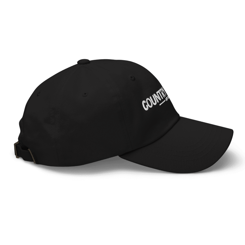 Country Driven Dad Hat - Black