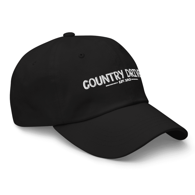 Country Driven Dad Hat - Black