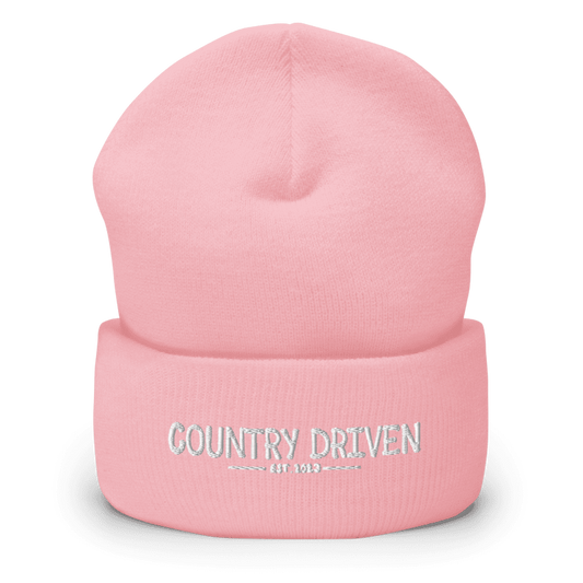 Country Driven Beanie - Pink